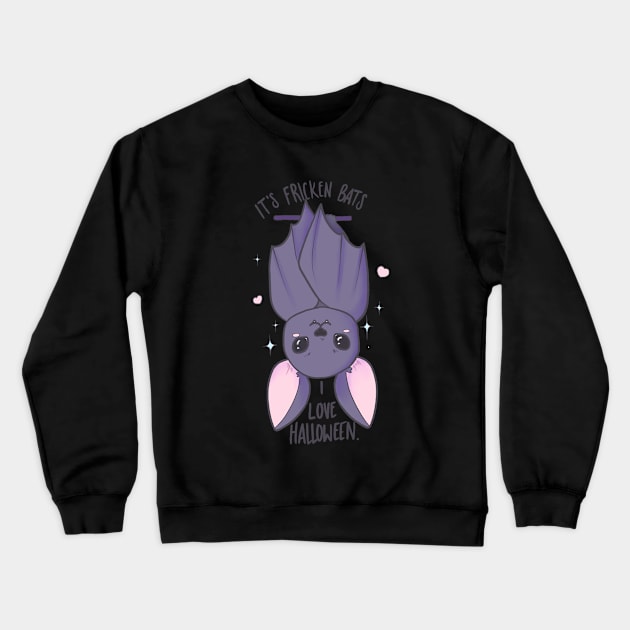 Fricken bats... I love Halloween Crewneck Sweatshirt by TheLovelyHero